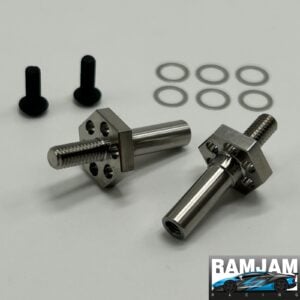 Traxxas Bandit Compatible Titanium Drag Racing Front Axle Stub Set