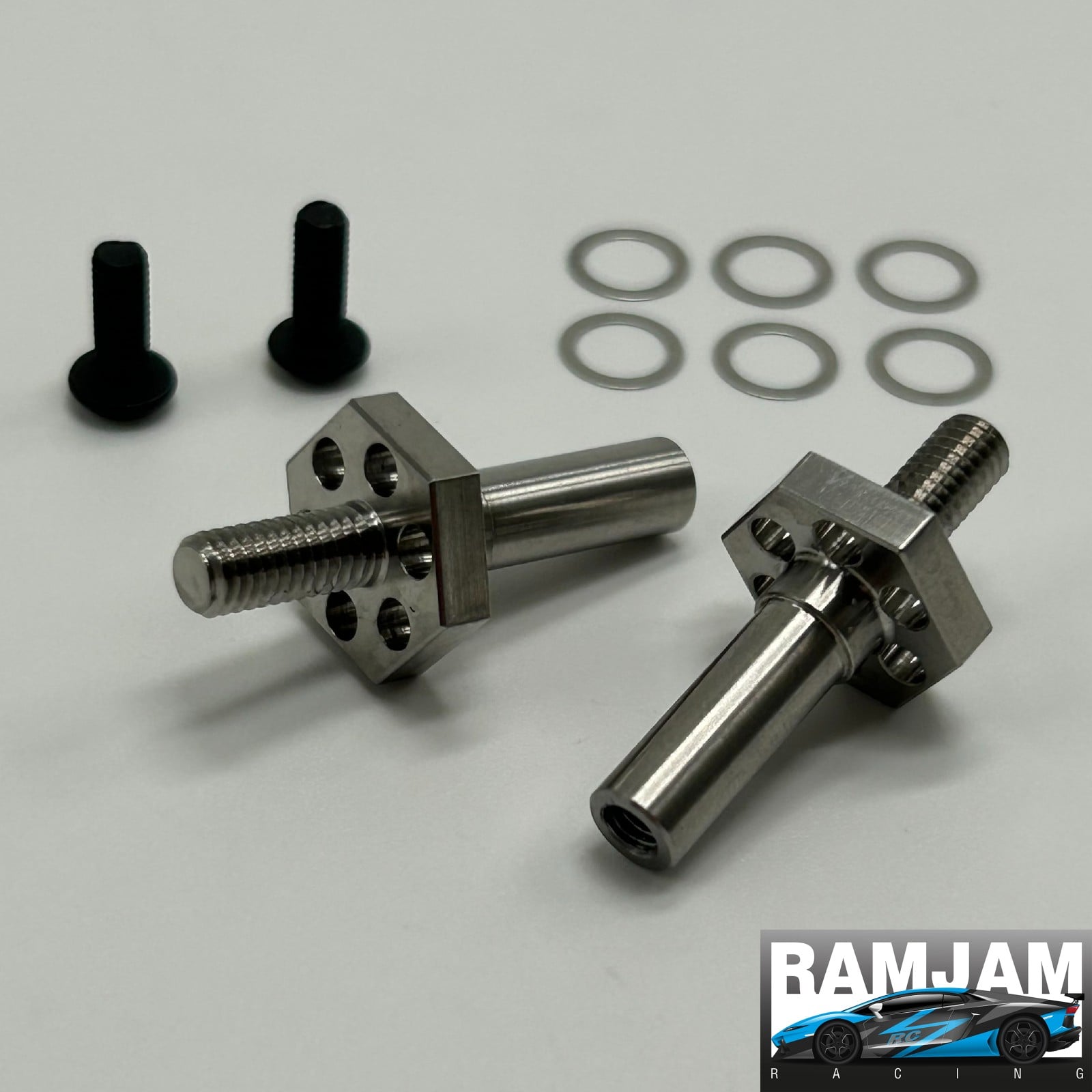 Traxxas Bandit Compatible Titanium Drag Racing Front Axle Stub Set