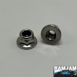 Stainless Non-Serrated M4 Wheel Nuts, Pack of 2