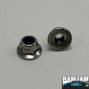 Stainless Serrated M4 Wheel Nuts